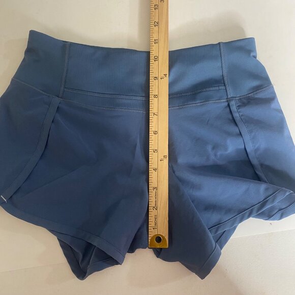 Free Fly Womens Performance Athletic Shorts XS Blue Bamboo Hidden Pocket Gym Act - Picture 6 of 9